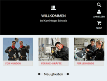 Tablet Screenshot of kaminfeger.ch
